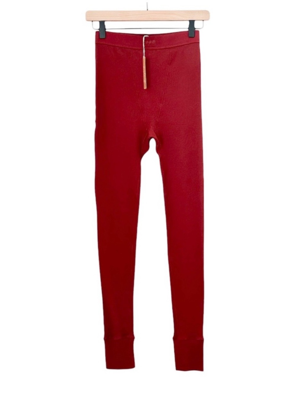 SKIMS Ribbed Leggings in Sangria Red, size small - NWT
